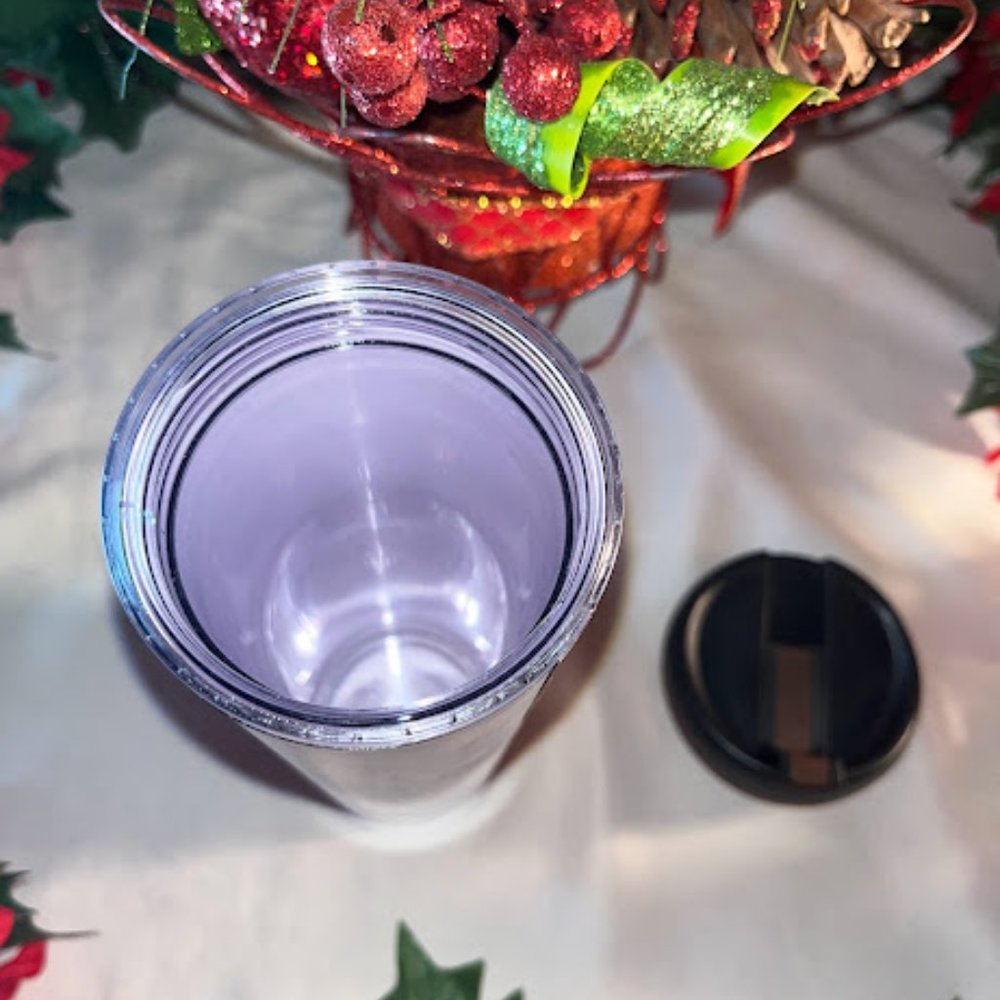 Starbucks Mosaic Gold Gray Acrylic Tumbler 16 oz - Picture 3 of 4